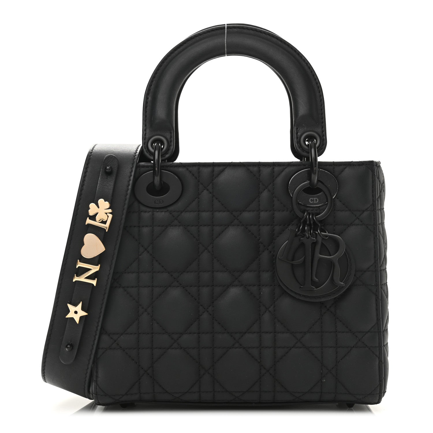 Christian Dior Ultra Matte Calfskin Cannage Small My ABCDior Lady Dior Black 1 of 12