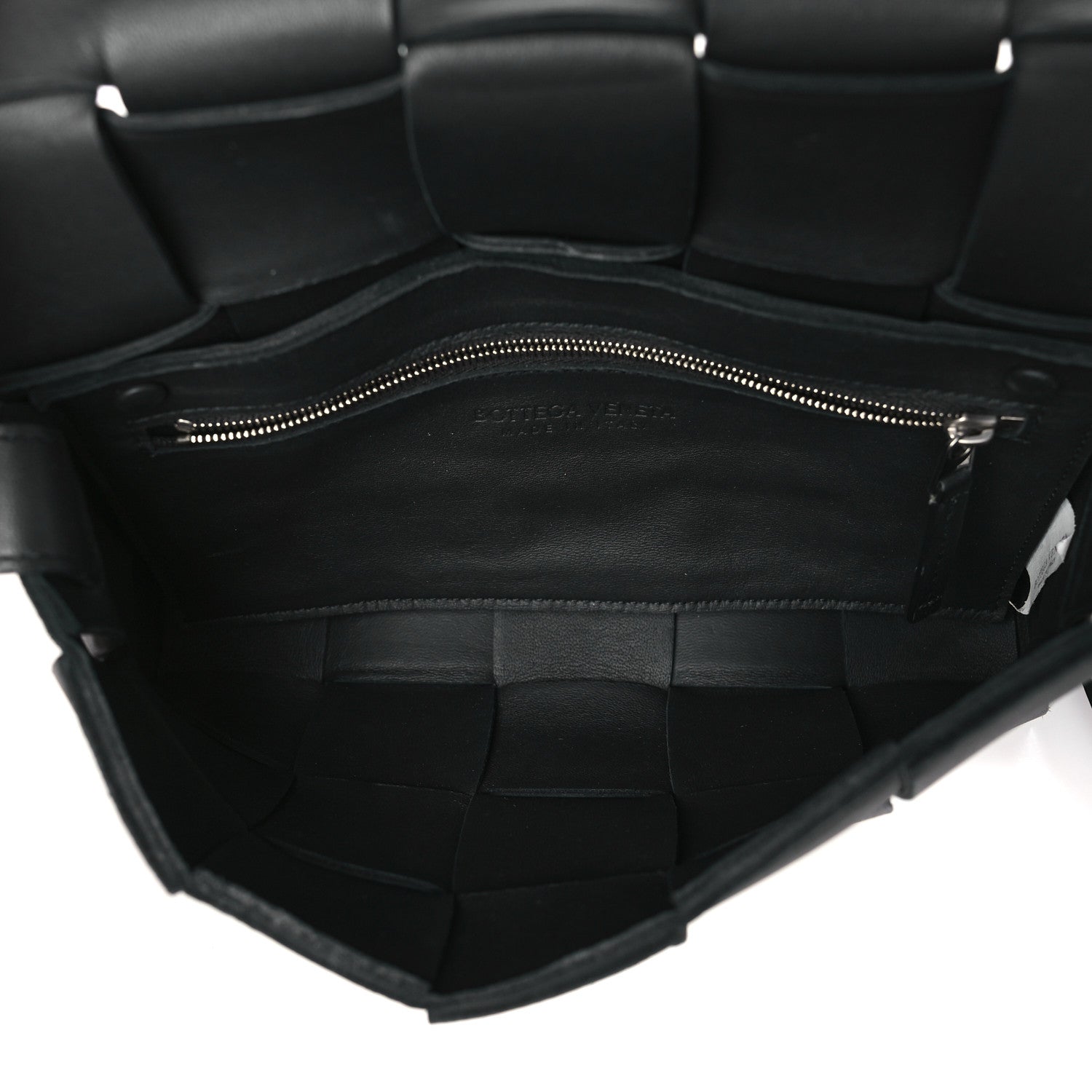 Bottega Veneta BOTTEGA VENETA Lambskin Maxi Intrecciato Cassette Crossbody Bag Black 5 of 8