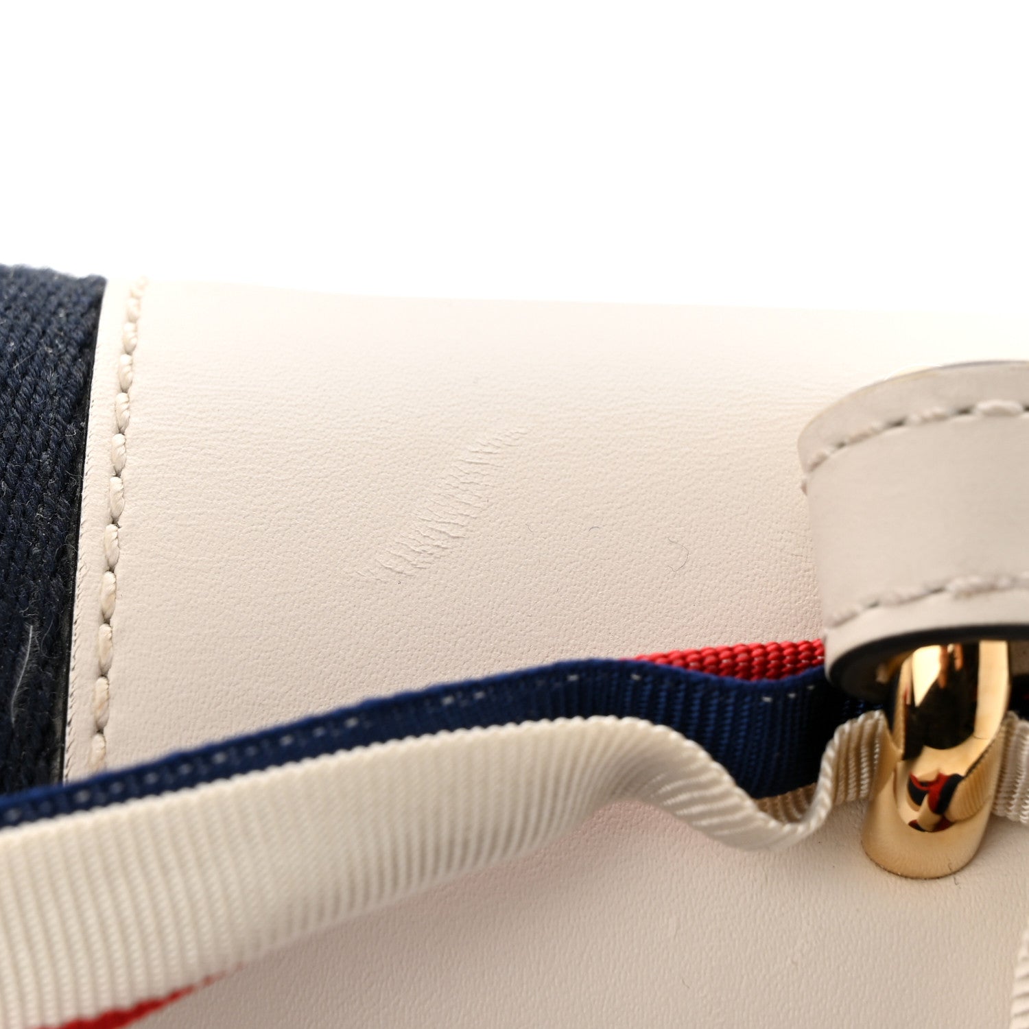 Gucci Calfskin Small Sylvie Shoulder Bag Off White 13 of 13