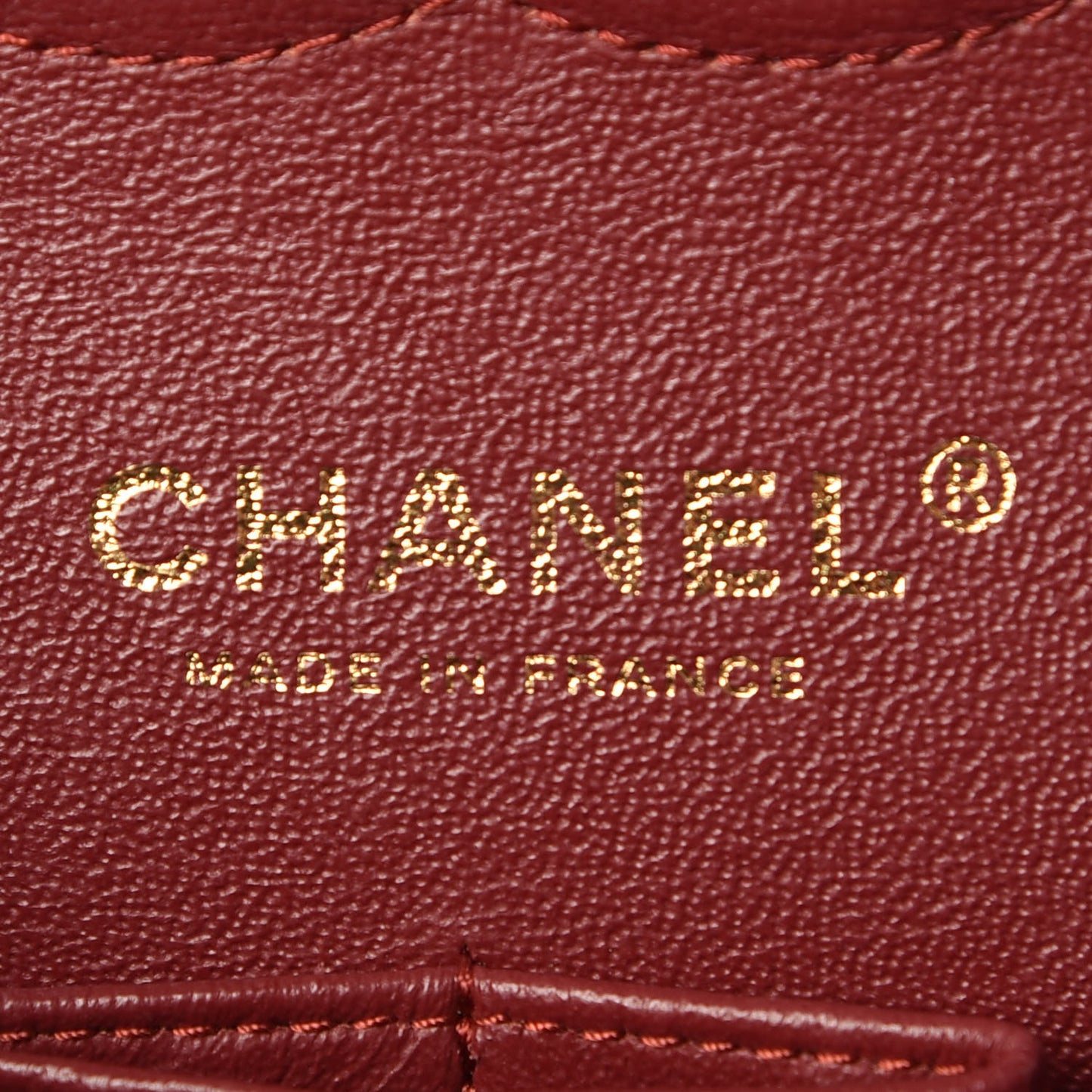 Iridescent Caviar Quilted Medium Double Flap Burgundy