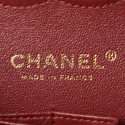 Chanel Iridescent Caviar Quilted Medium Double Flap Burgundy 8 of 10