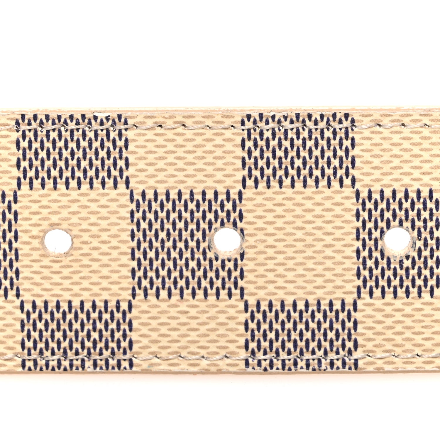 Louis Vuitton Damier Azur LV Initiales 85 34 Belt 3 of 9