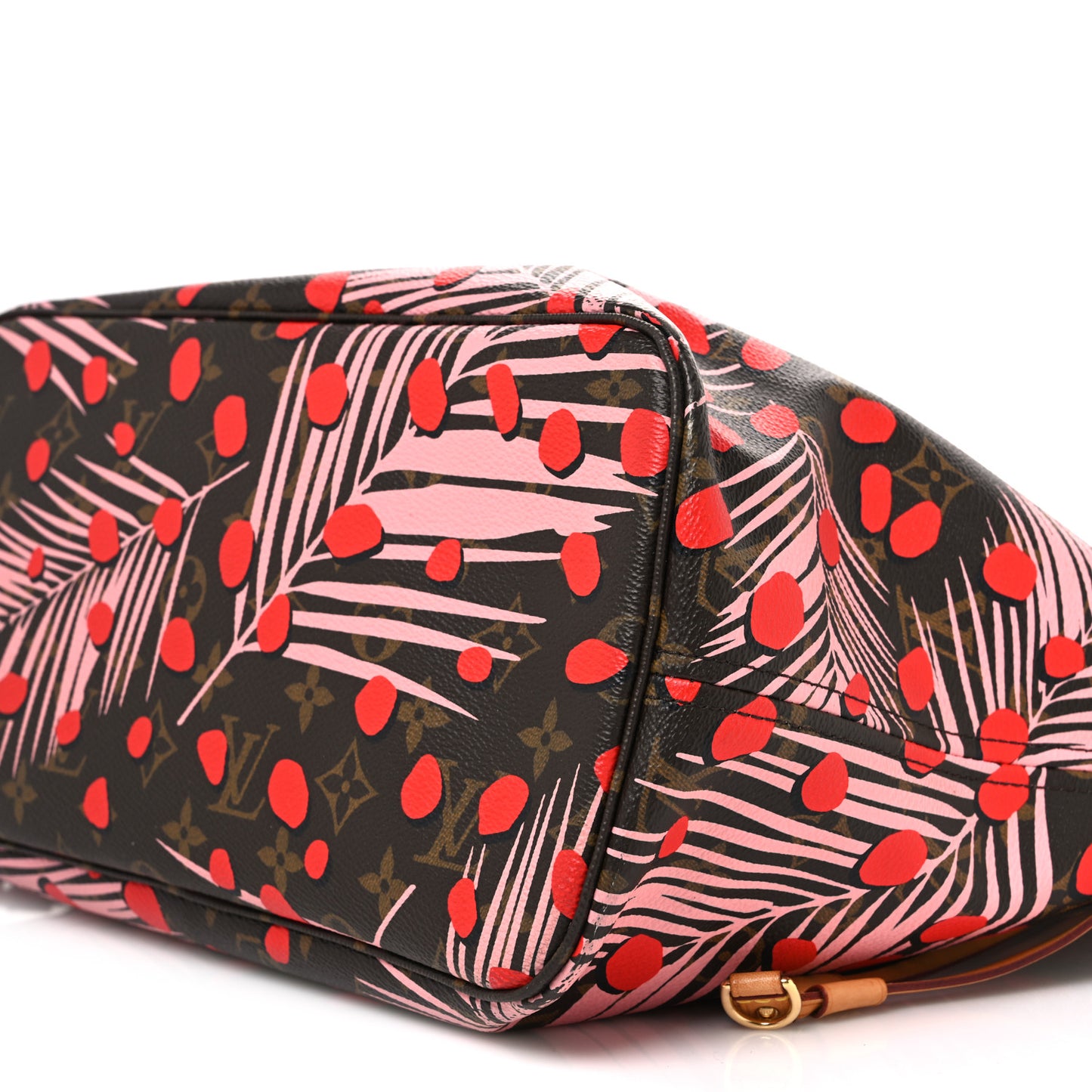 Monogram Jungle Dots Neo Neverfull MM Sugar Pink Poppy