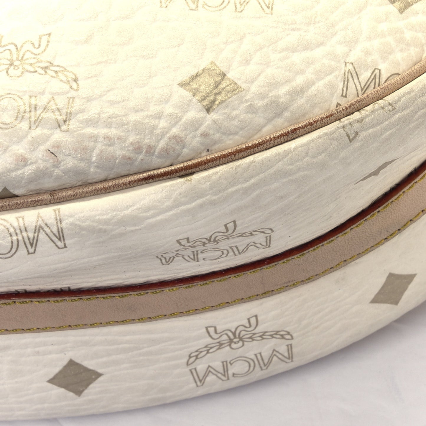 Visetos Striped Hobo White