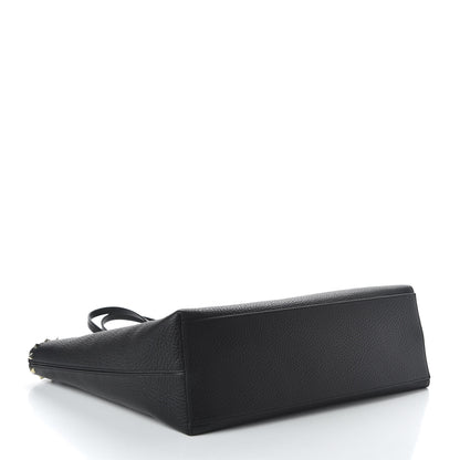 Valentino Garavani Grained Calfskin Rockstud Shoulder Tote Black 4 of 9