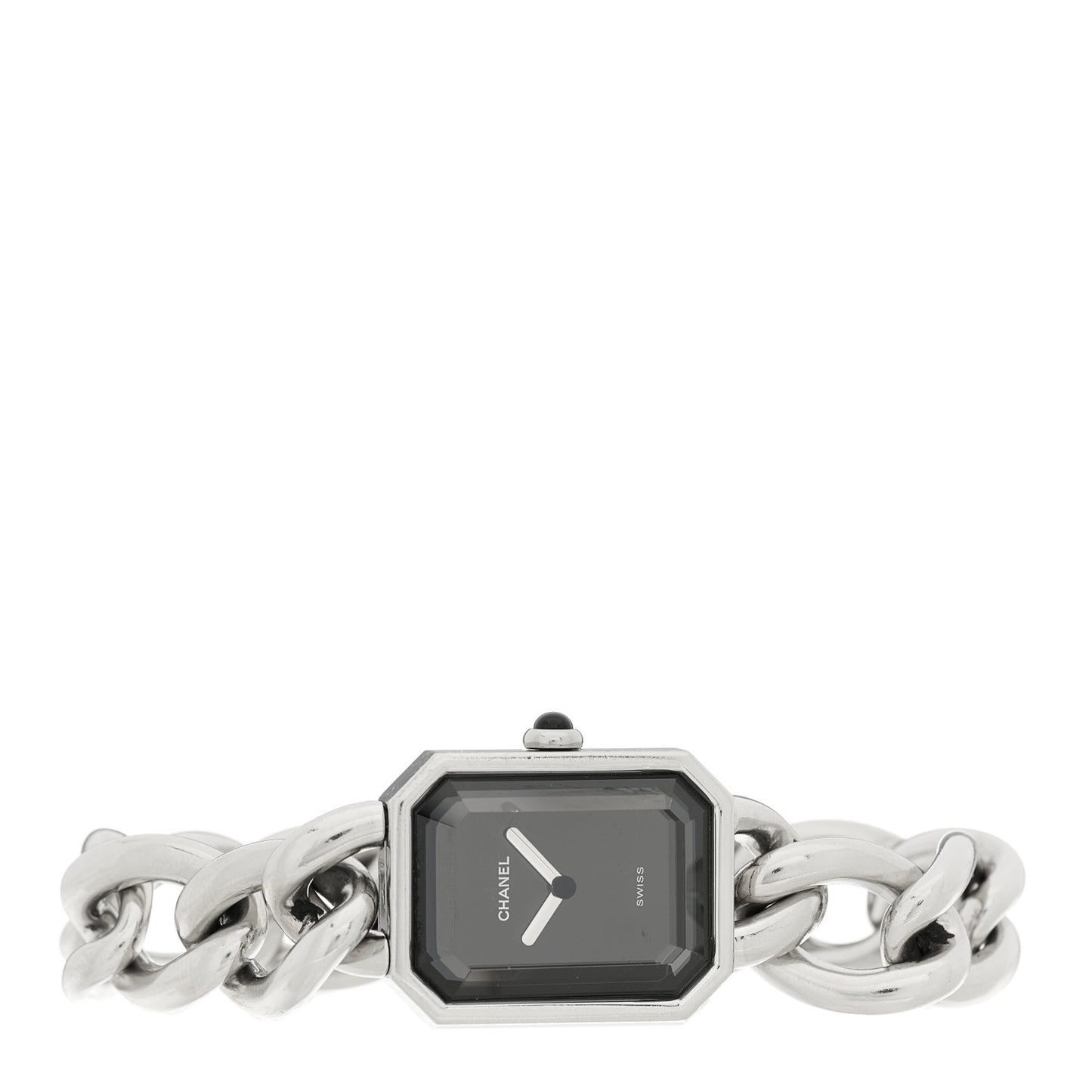 Stainless Steel 20mm Chain Premiere Quartz Watch Black