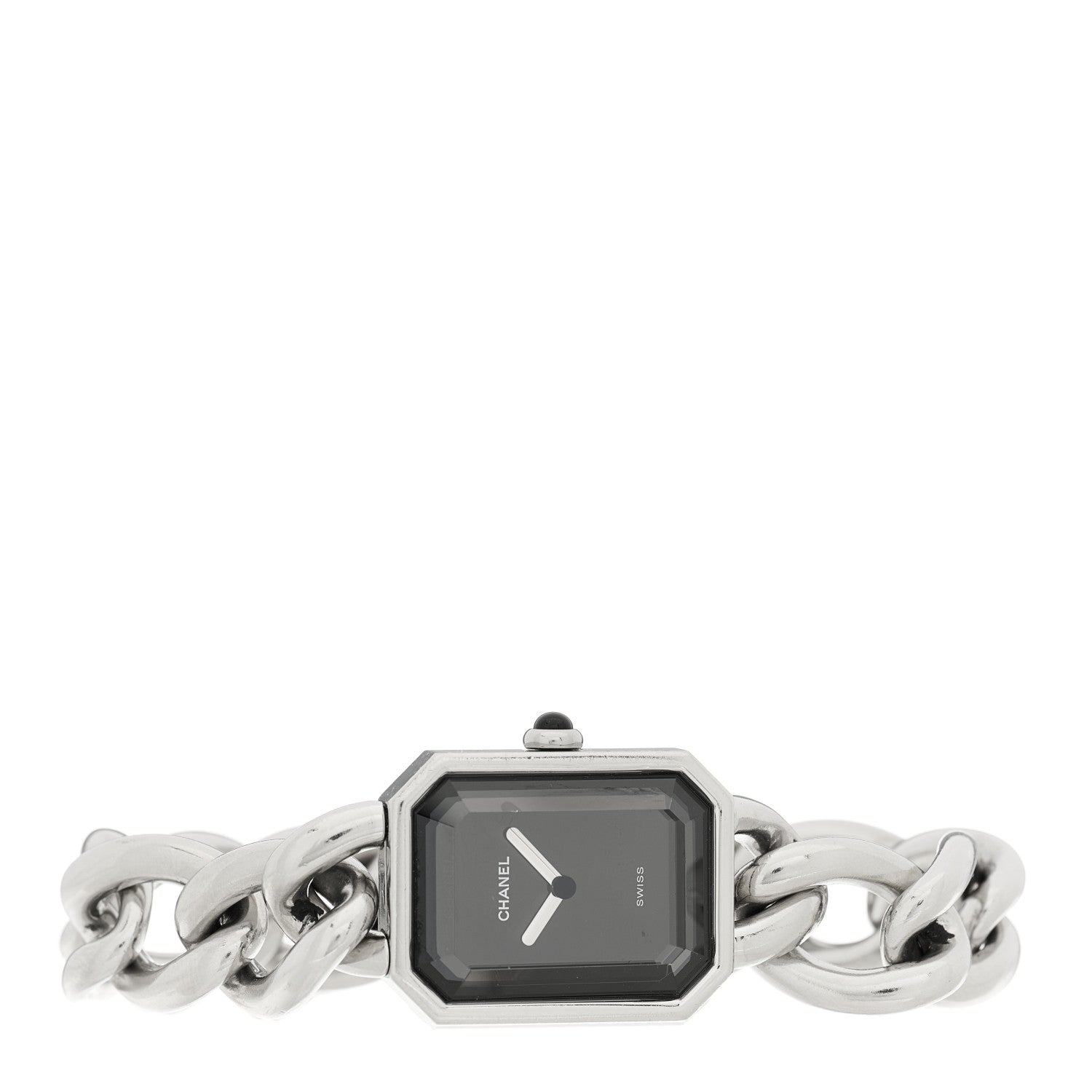 Chanel Stainless Steel 20mm Chain Premiere Quartz Watch Black 2 of 4