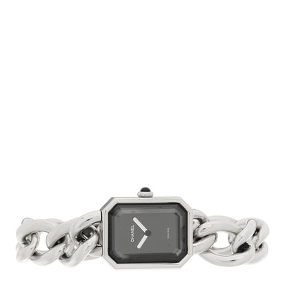 Chanel Stainless Steel 20mm Chain Premiere Quartz Watch Black 2 of 4