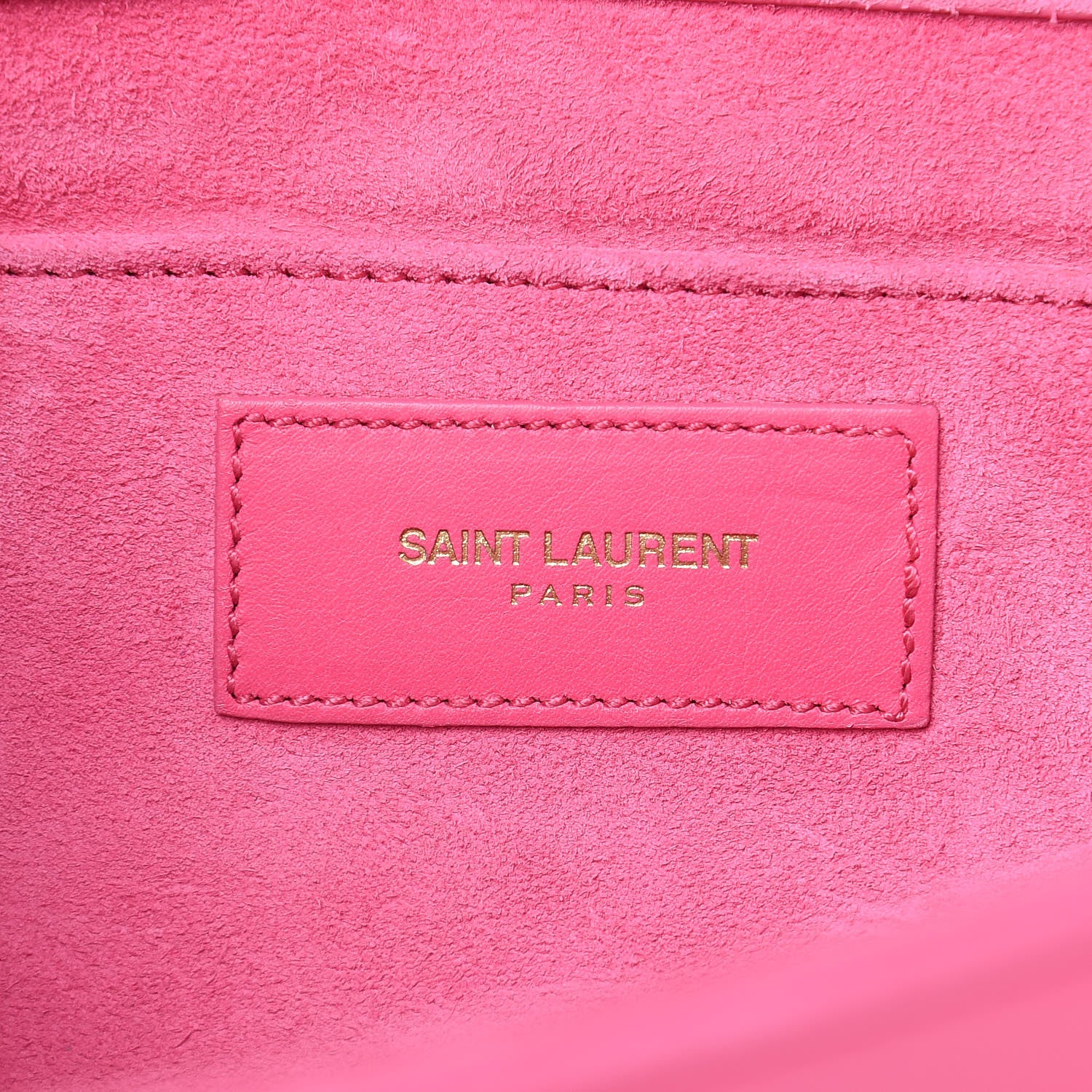 Saint Laurent Calfskin Classic Y Ligne Clutch Pink 6 of 16