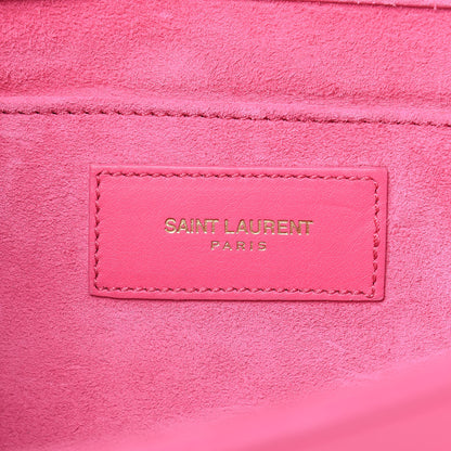 Saint Laurent Calfskin Classic Y Ligne Clutch Pink 6 of 16