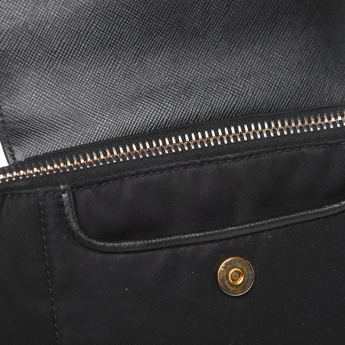 Tessuto Nylon Saffiano Crossbody Bag Nero Black