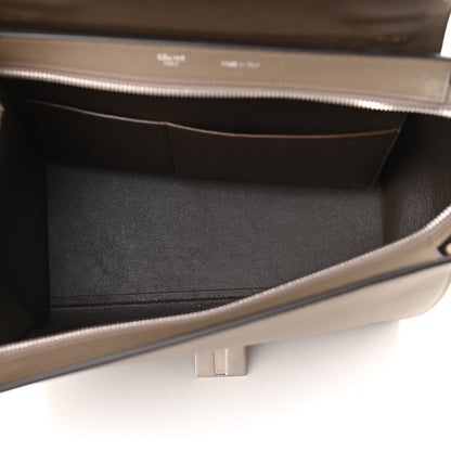 Celine Drummed Calfskin Suede Small Trapeze Souris 5 of 11