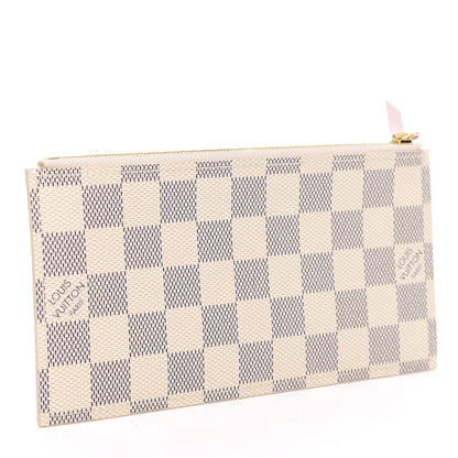 Louis Vuitton Damier Azur Felicie Chain Wallet Zippered Insert Rose Ballerine 3 of 6
