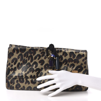 Louis Vuitton Leopard Nocturne African Queen Clutch Dore Gold 2 of 8