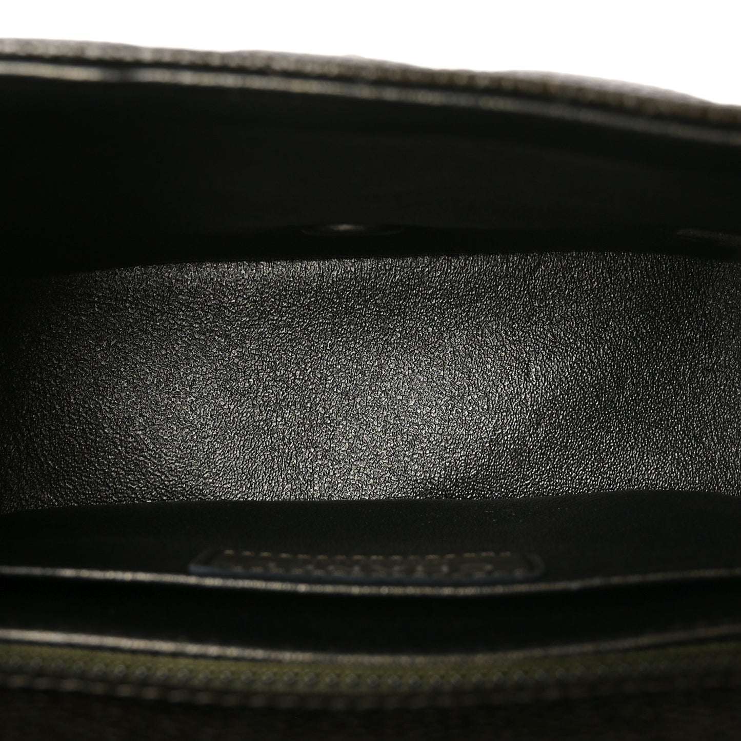 Caviar Quilted Mini Square Flap Dark Charcoal