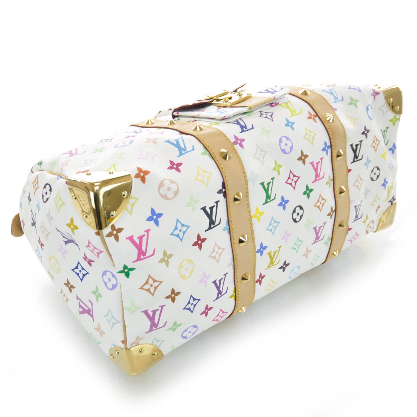 Monogram Multicolor Keepall 45 White