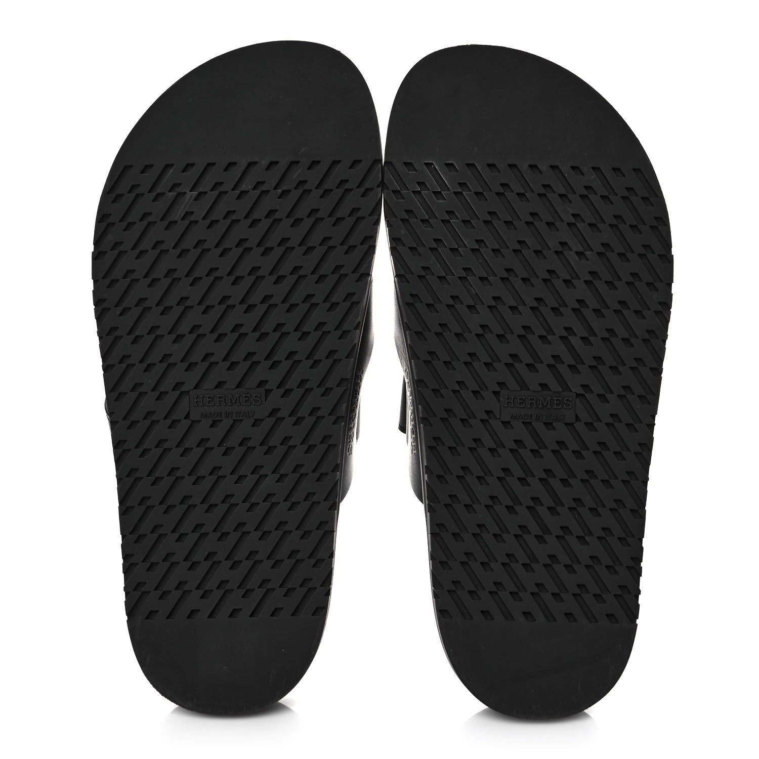 Hermes Calfskin Womens Chypre Sandals 37 Black 5 of 8