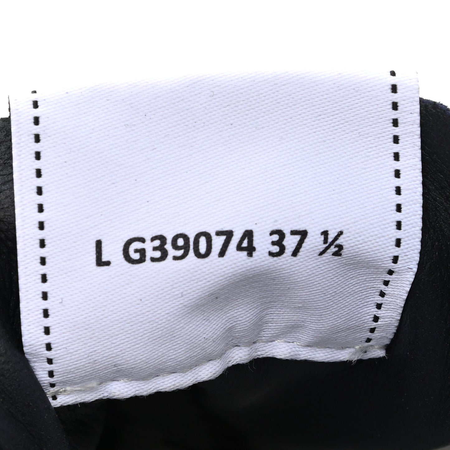 Fabric Suede Kidskin CC Sneakers 37.5 Dark Navy White