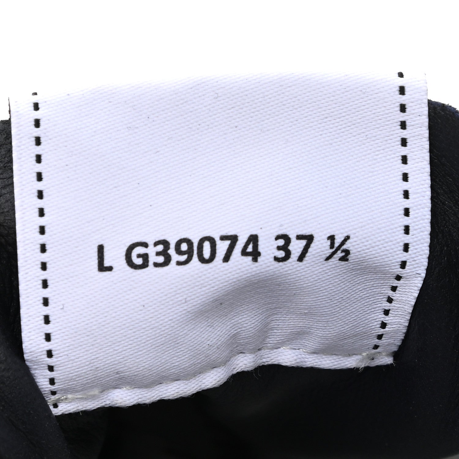 Chanel Fabric Suede Kidskin CC Sneakers 37.5 Dark Navy White 6 of 10
