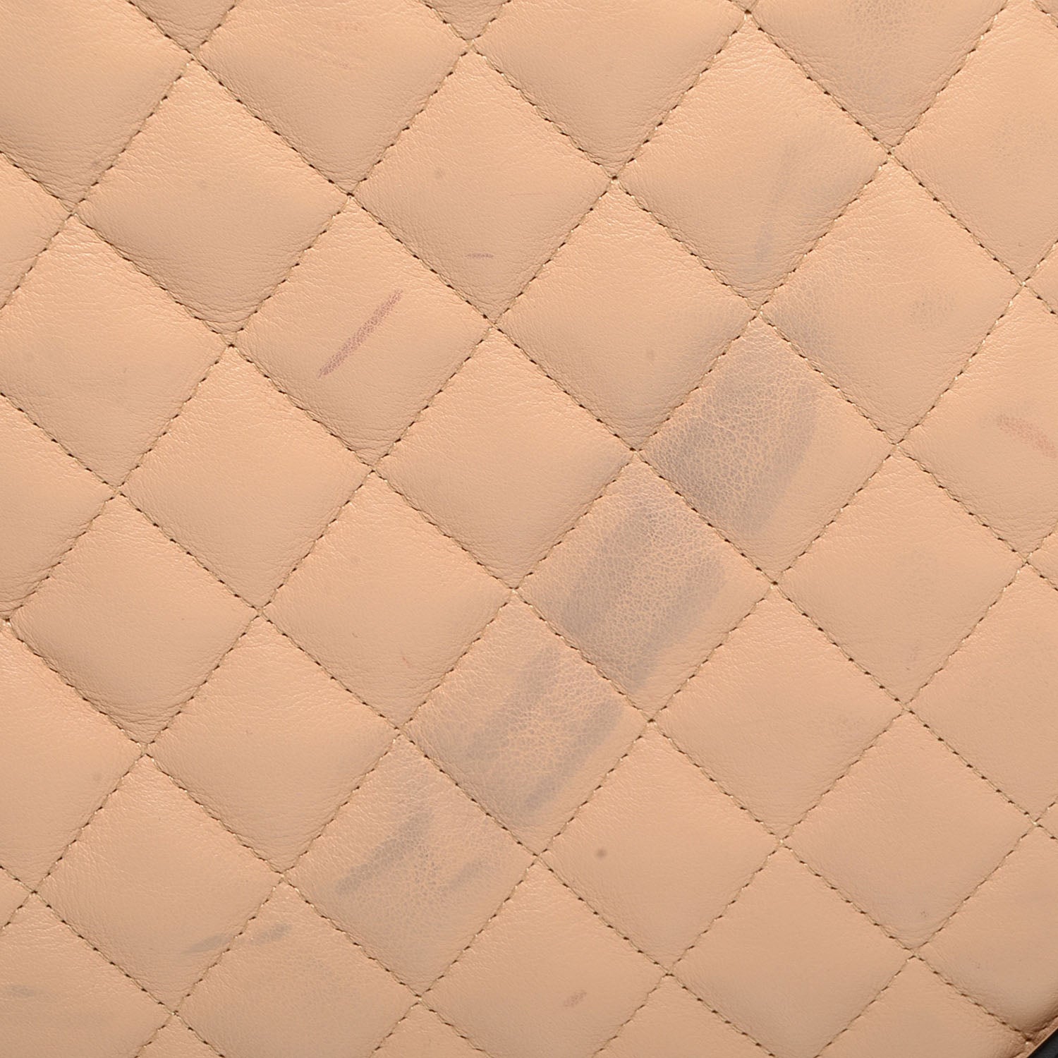 Chanel Calfskin Quilted Large Cambon Tote Beige Black 8 of 9