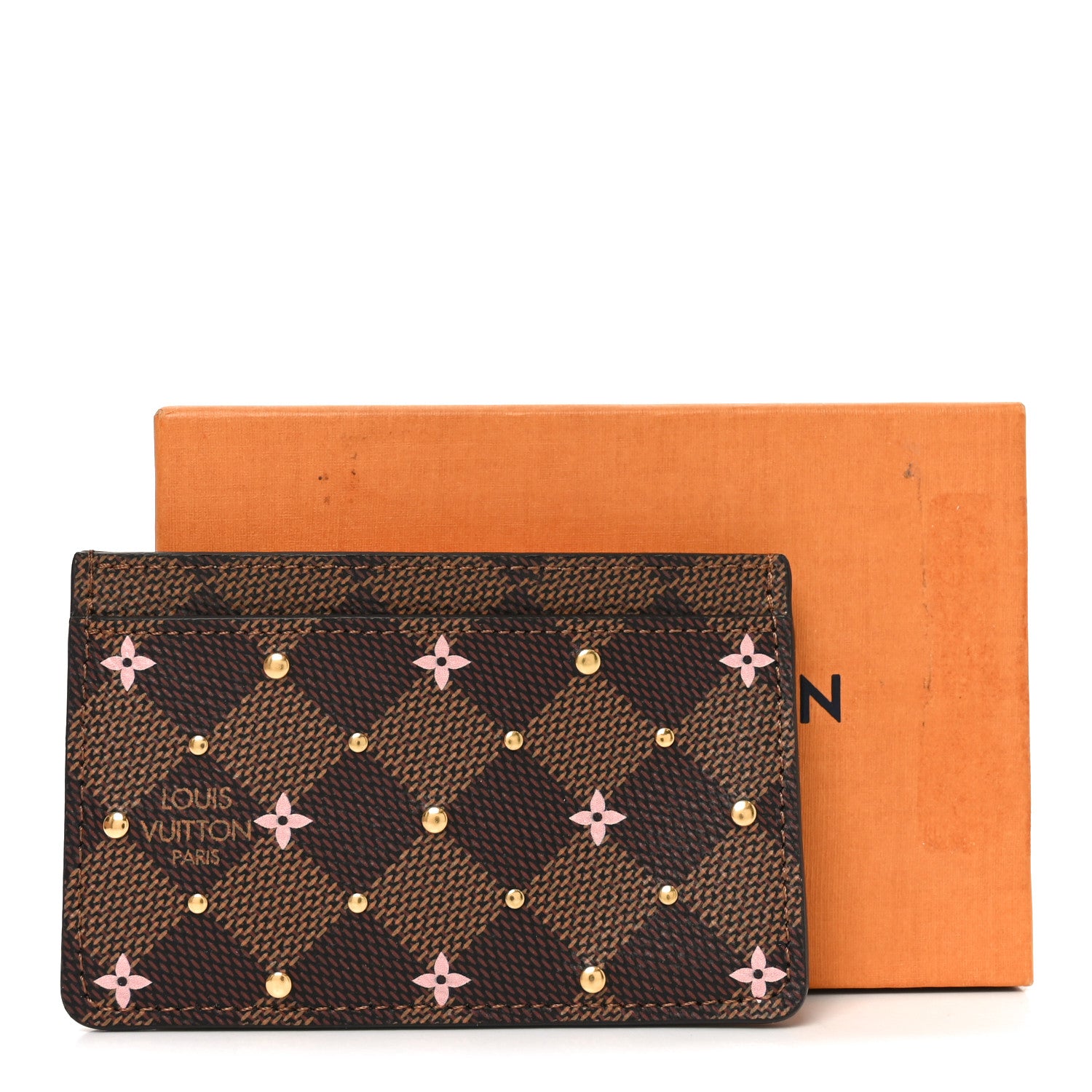 Louis Vuitton Damier Ebene Studded Card Holder 1823711 – FASHIONPHILE
