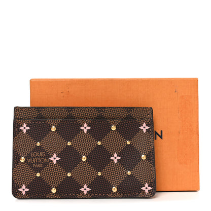 Louis Vuitton Damier Ebene Studded Card Holder 7 of 7