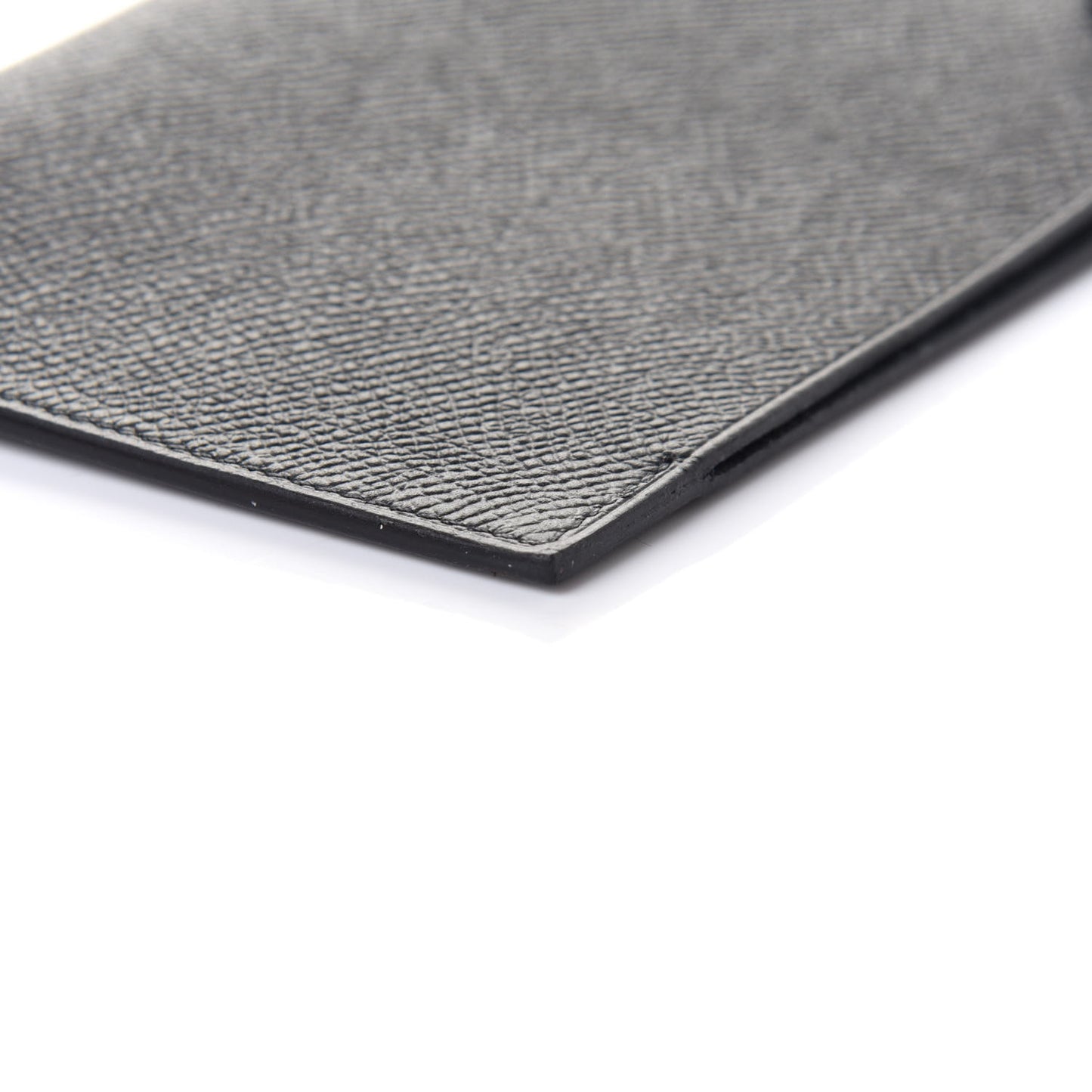 Epsom Tarmac Dot PM Passport Holder Black Gold