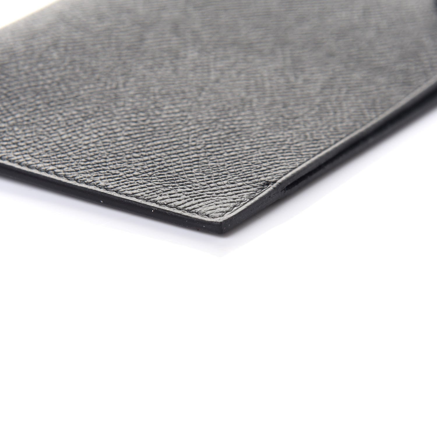 Hermes Epsom Tarmac Dot PM Passport Holder Black Gold 8 of 9