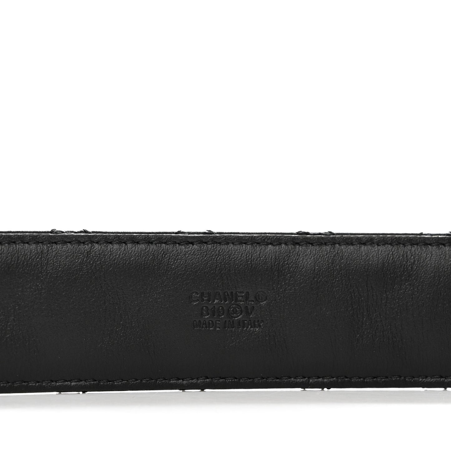 Lambskin Quilted CC Chain Belt 80 32 Black