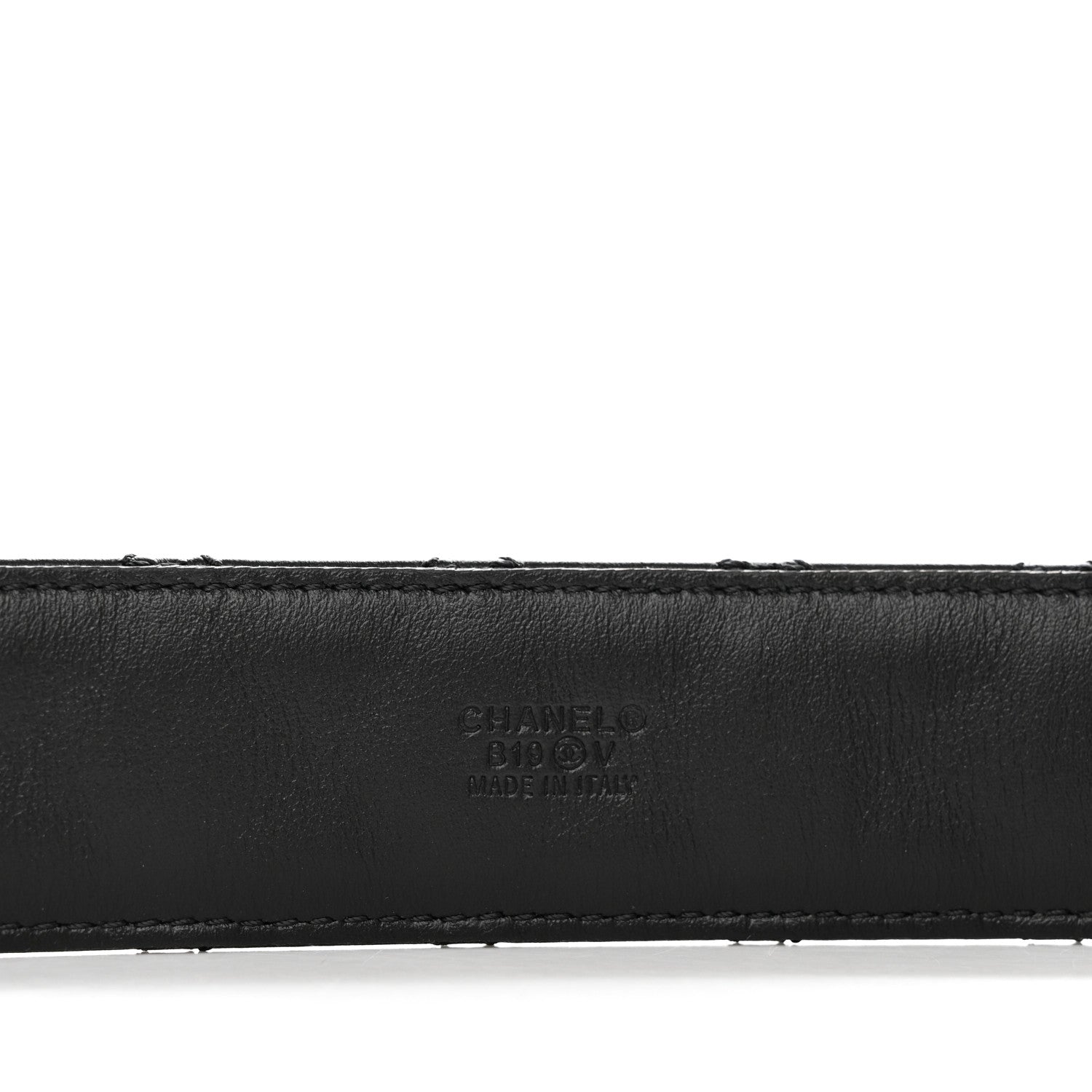 Chanel Lambskin Quilted CC Chain Belt 80 32 Black 3 of 7