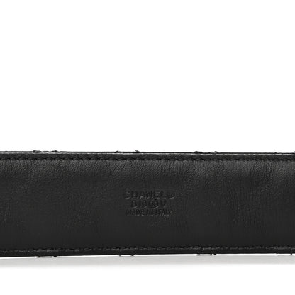 Chanel Lambskin Quilted CC Chain Belt 80 32 Black 3 of 7