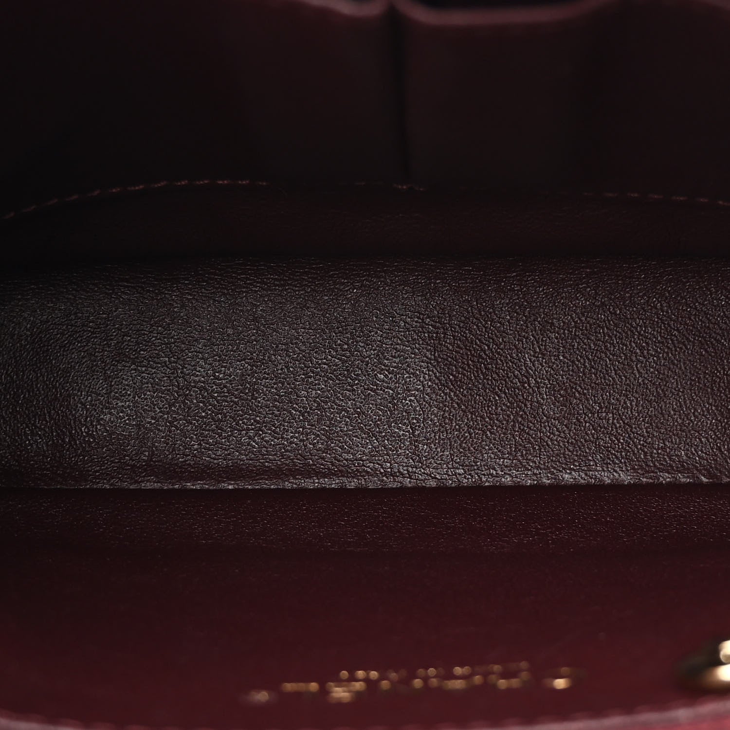 Chanel Lambskin Chevron Quilted Camera Case Burgundy 5 of 10