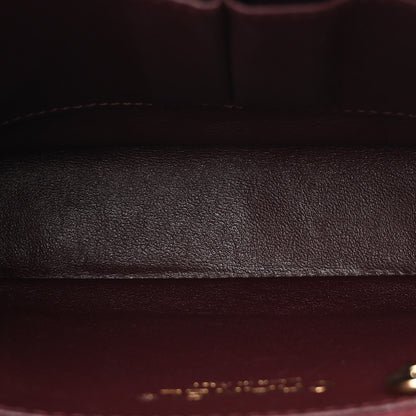 Chanel Lambskin Chevron Quilted Camera Case Burgundy 5 of 10