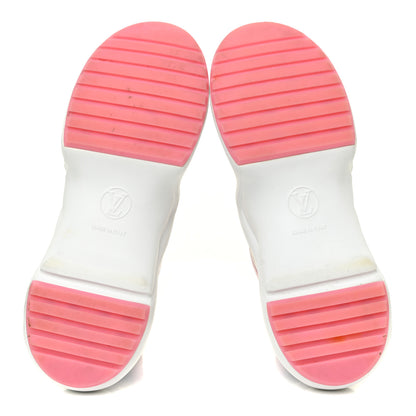 Louis Vuitton Calfskin Technical Nylon LV Archlight Sneakers 38 White Pink Blue 6 of 16