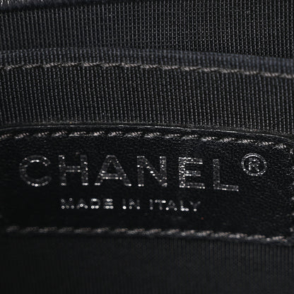 Chanel Lambskin Quilted Small Chain Mail Boy Flap Black 6 of 10