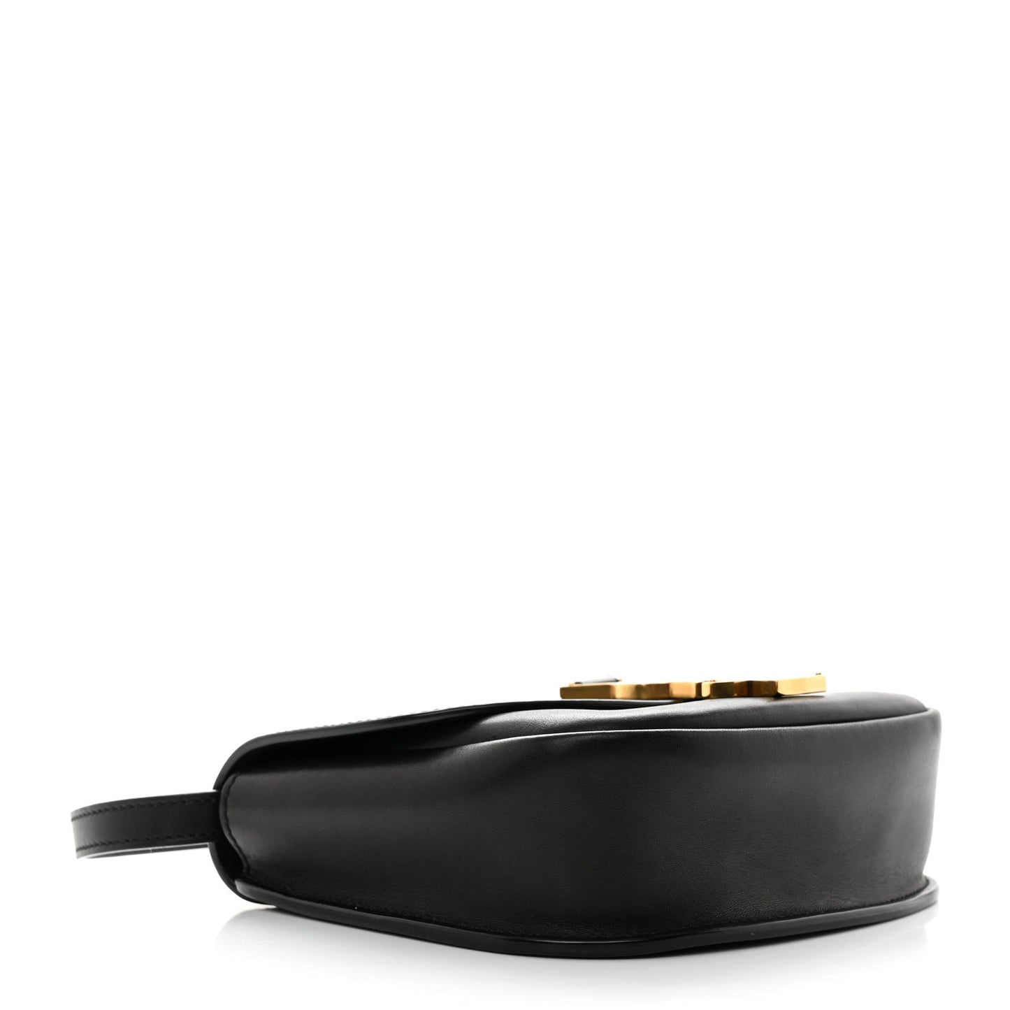 Smooth Calfskin Classic Monogram Small Kaia Satchel Black