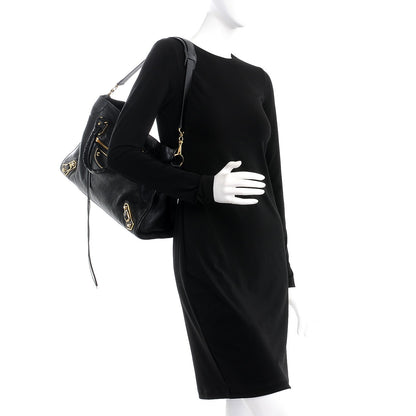 Balenciaga Chevre Gold Metallic Edge Hardware City Black 2 of 8
