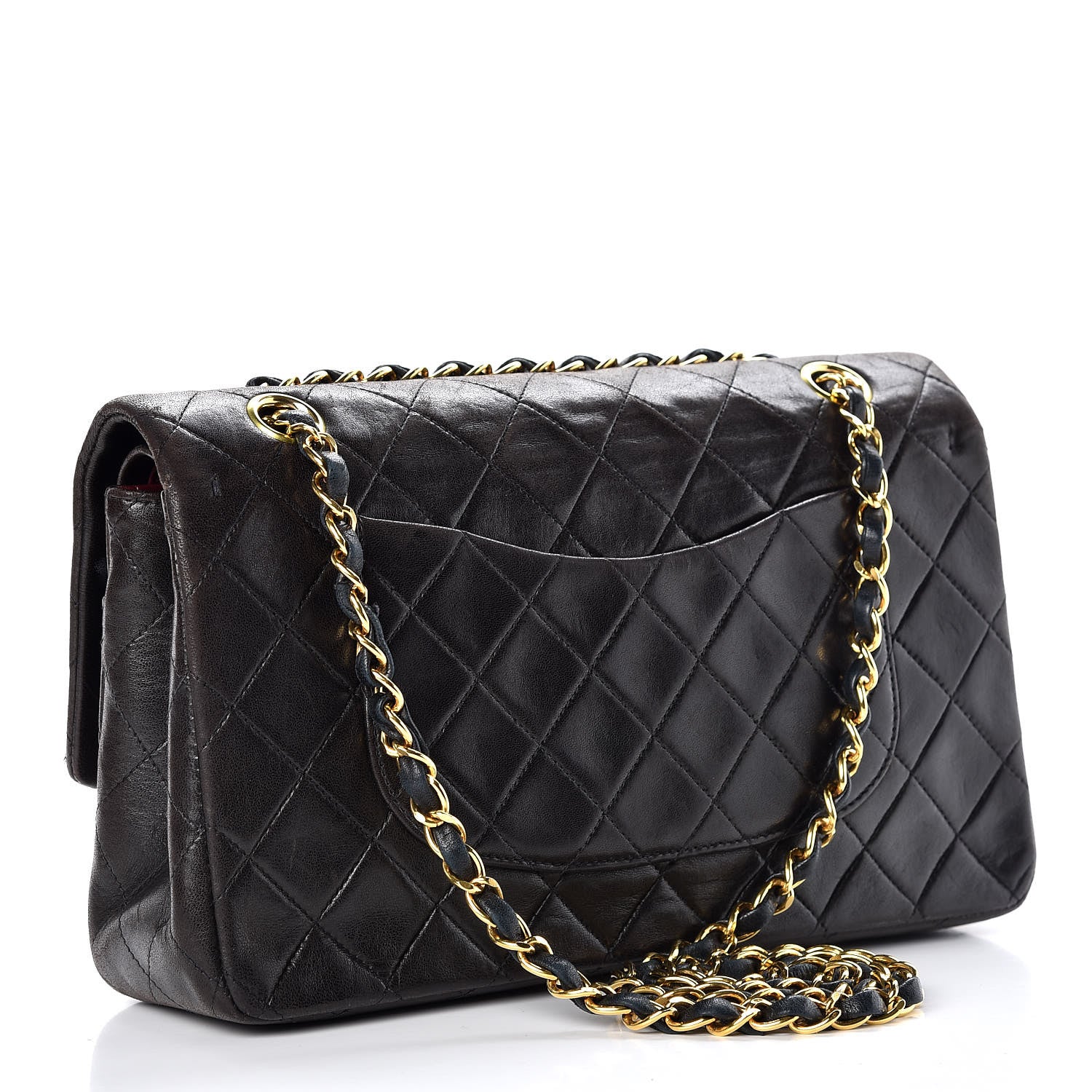 Chanel Lambskin Quilted Medium Double Flap Black 3 of 13