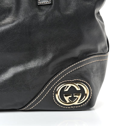 Gucci Leather Medium New Britt Tote Black 7 of 12