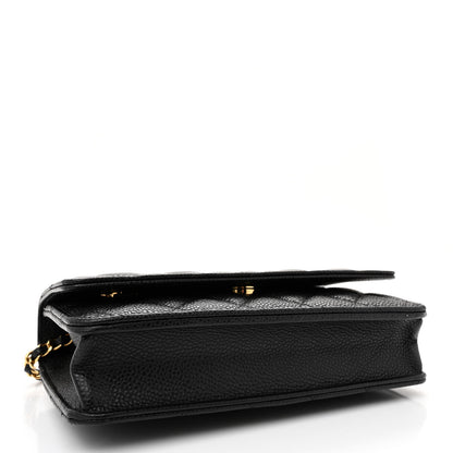Chanel Caviar Quilted Wallet on Chain WOC Black 4 of 10
