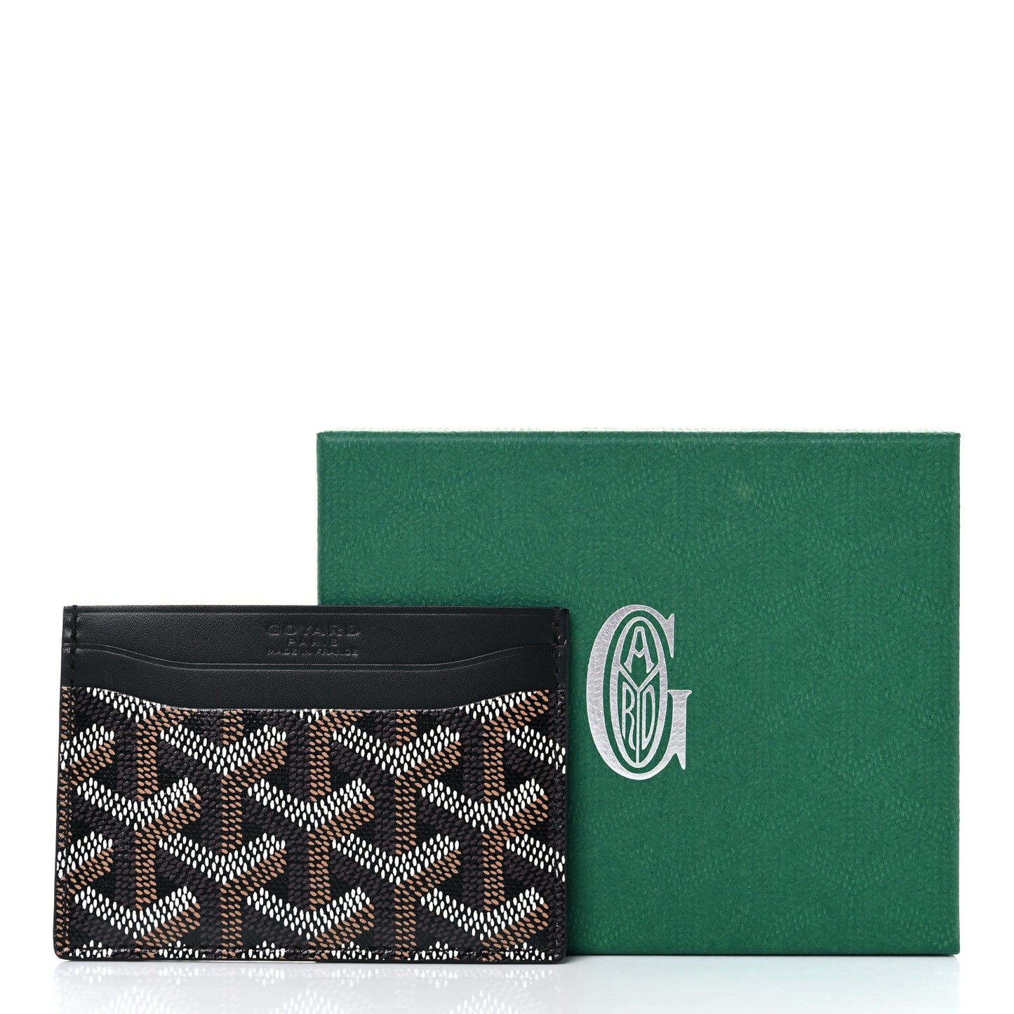 Goyardine Saint Sulpice Card Holder Black