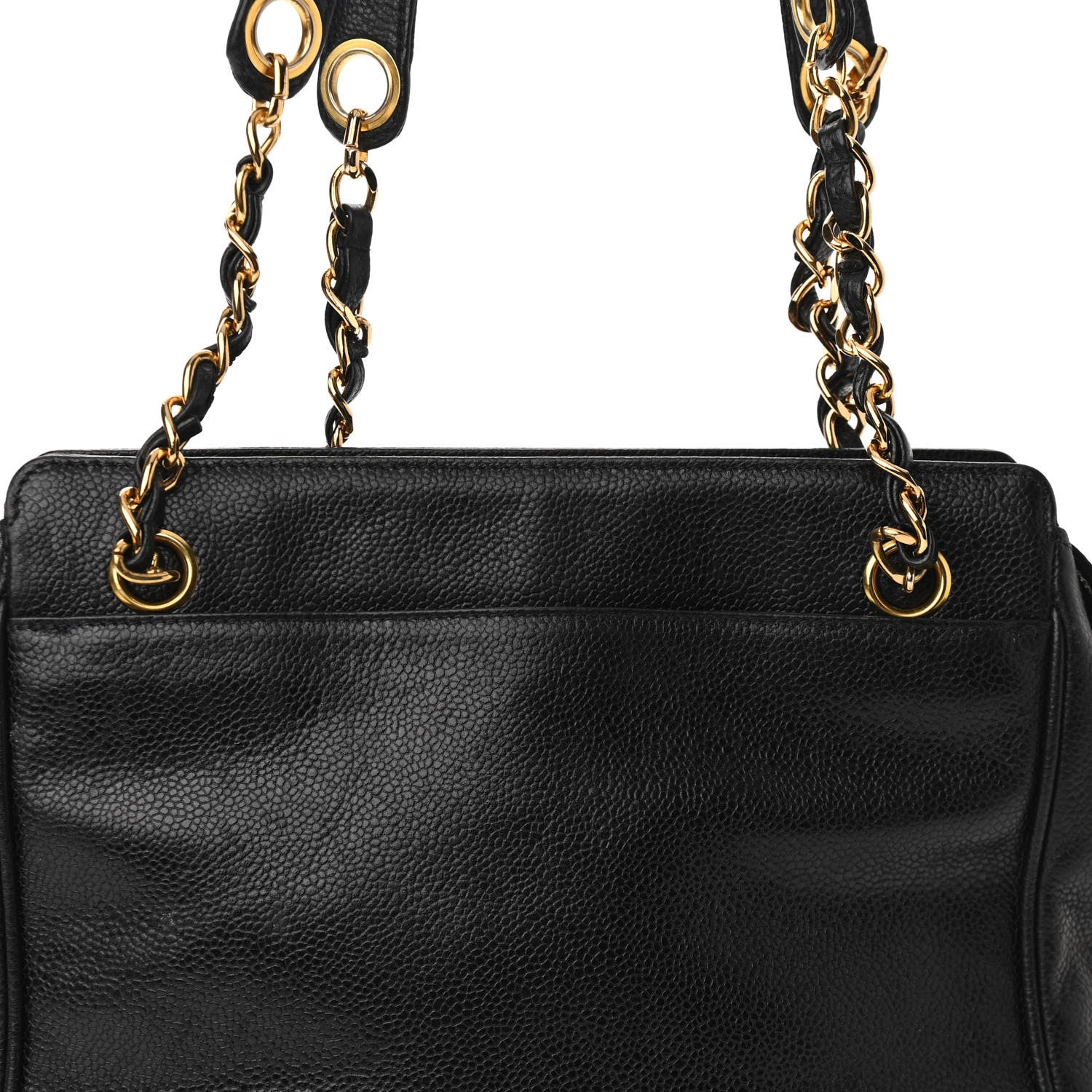 Chanel Caviar Shoulder Bag Black 8 of 10
