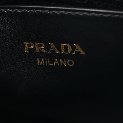 Prada Saffiano City Calfskin Esplanade Crossbody Bag Black 6 of 9