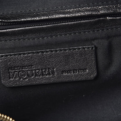 Alexander McQueen Silk Pony Print De Manta Clutch Black 6 of 7