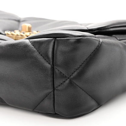 Chanel Lambskin Quilted Medium Chanel 19 Flap Black 9 of 10