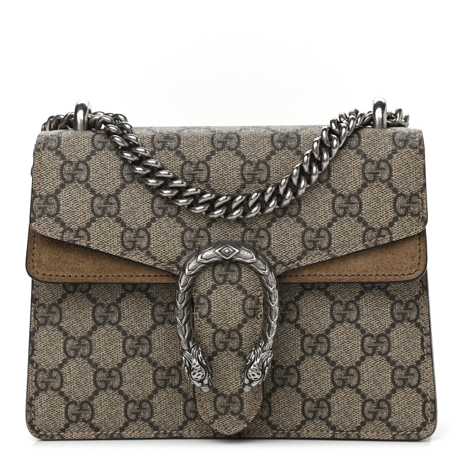 Gucci GG Supreme Monogram Mini Dionysus Shoulder Bag Taupe 1 of 10