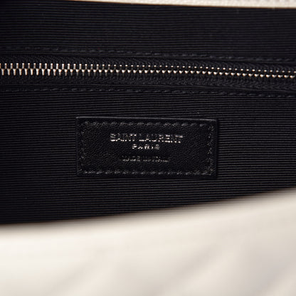 Saint Laurent Grain De Poudre Large Tri-Quilt Monogram Satchel Porcellana 7 of 8