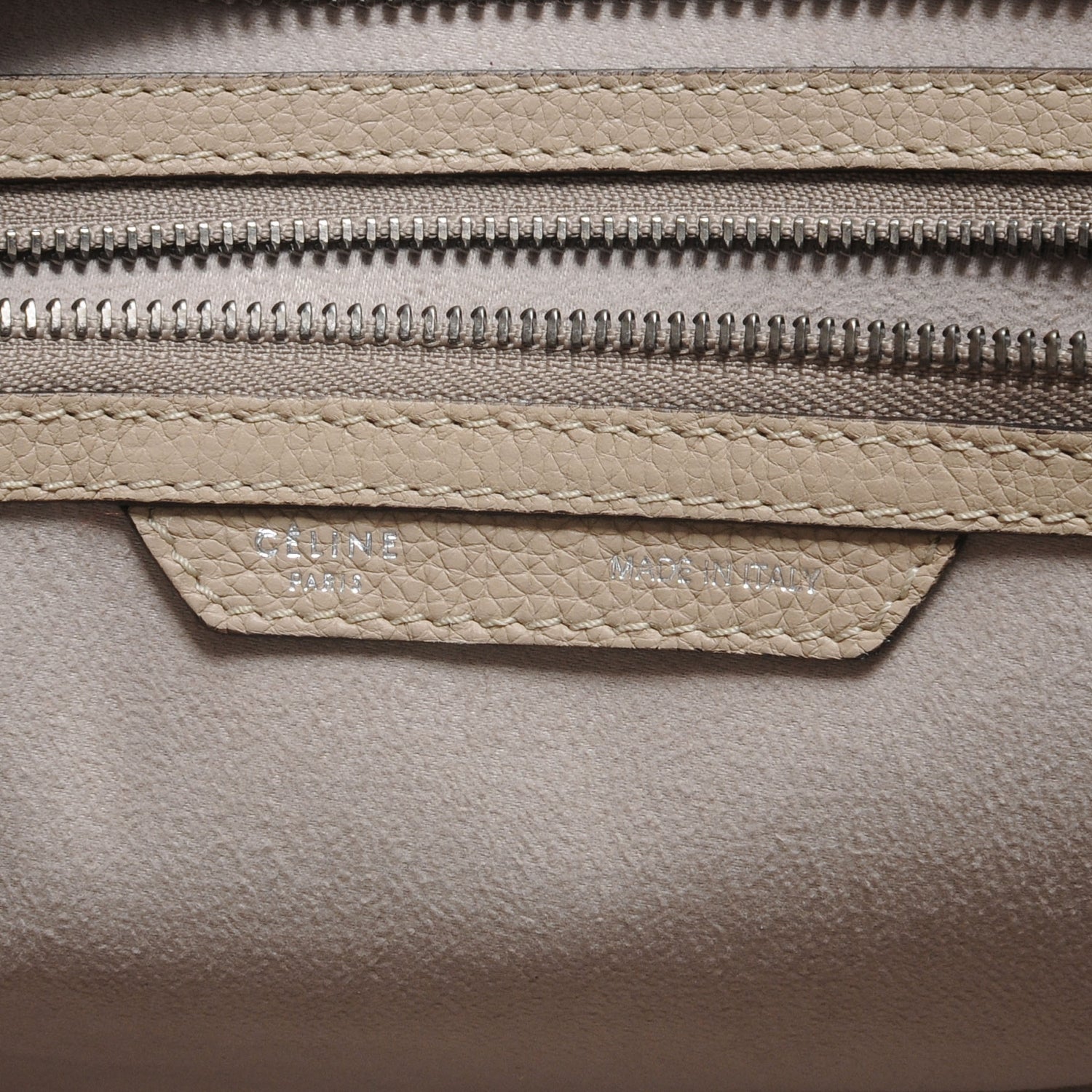Celine Drummed Leather Medium Luggage Dune 8 of 9