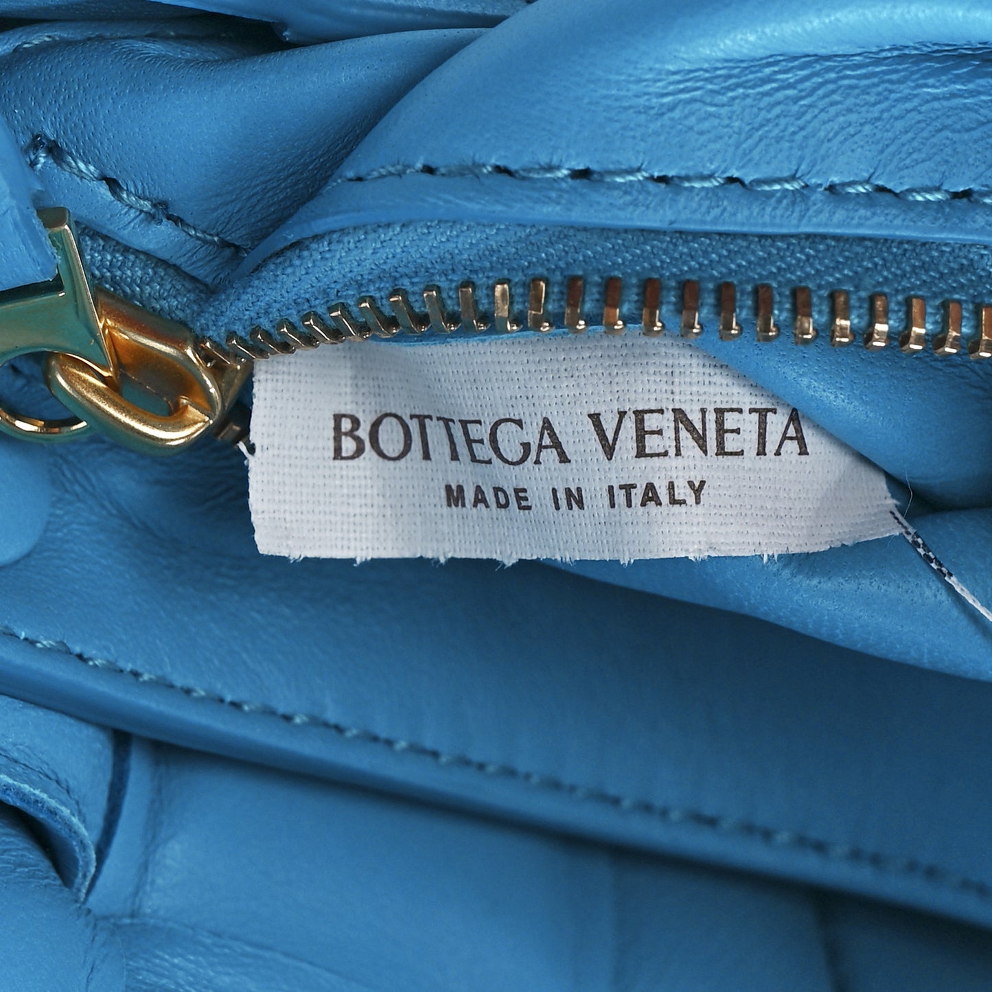Nappa Maxi Intreccio Small Padded Cassette Crossbody Bag Pool