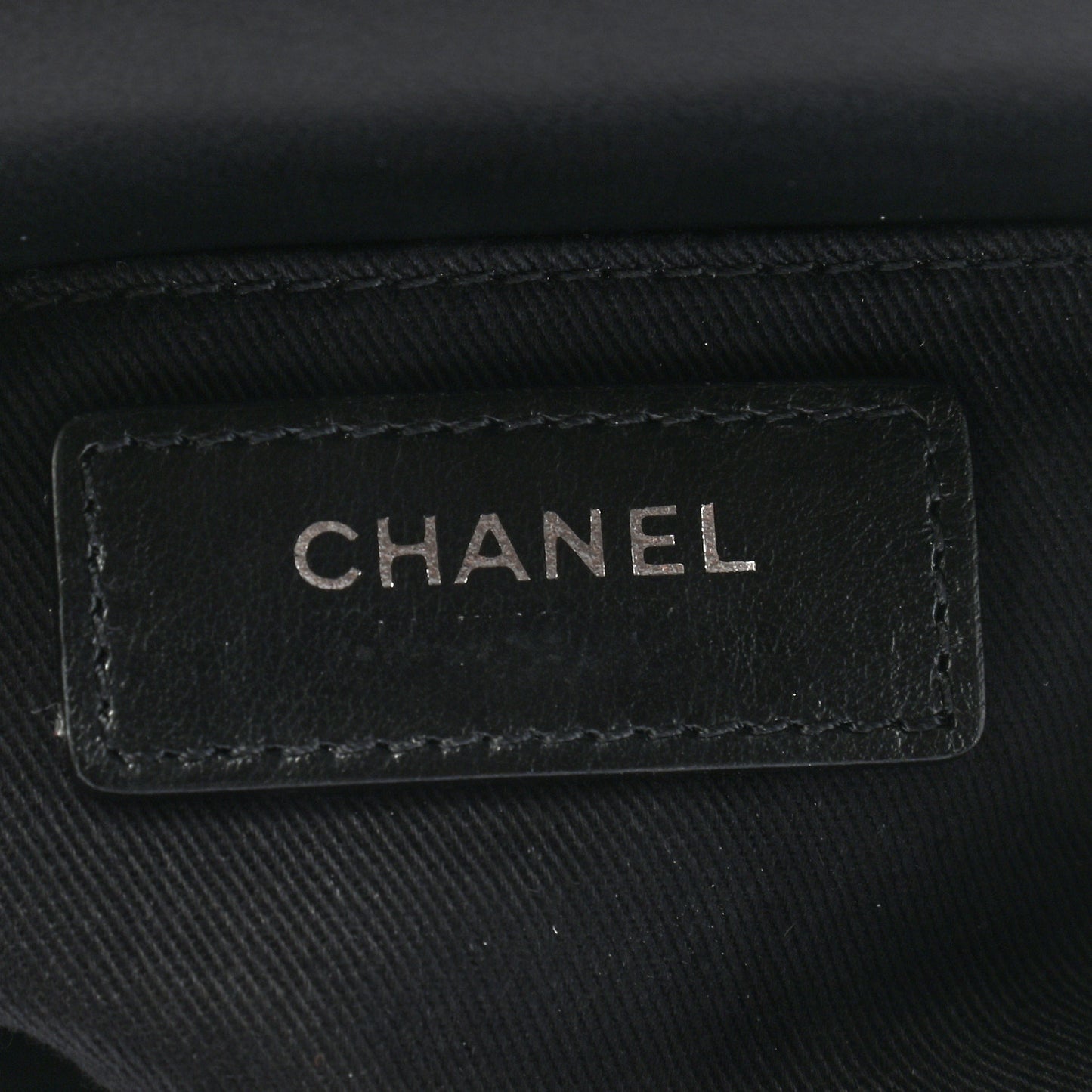Calfskin Quilted CC Uniform Flap Belt Bag Black